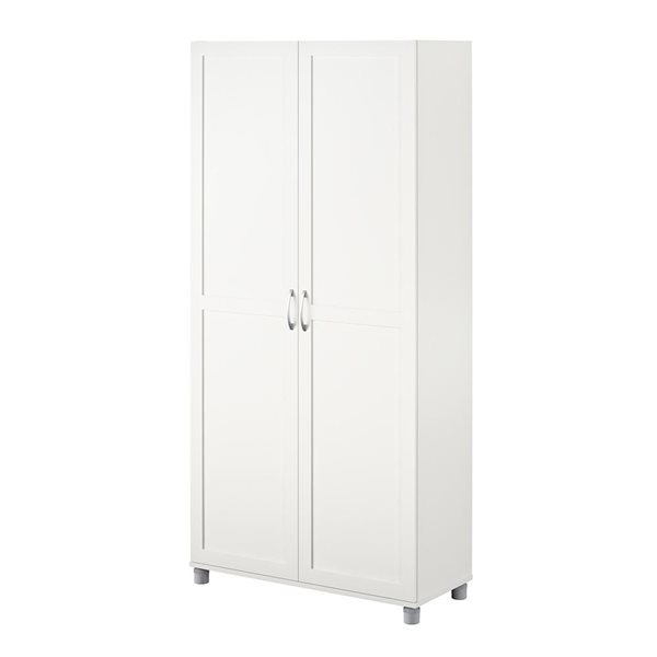 Systembuild Evolution Lory 36-in Wood Composite Freestanding Storage Cabinet in White