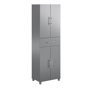 Systembuild Evolution Camberly 24-in Wood Composite Freestanding Storage Cabinet in Grey Graphite