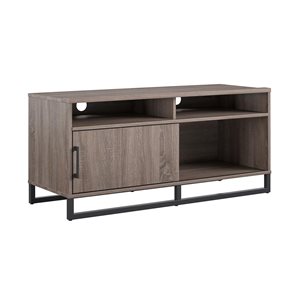 Ameriwood Home Distressed Gray Oak TV Stand for TVs up to 55-in