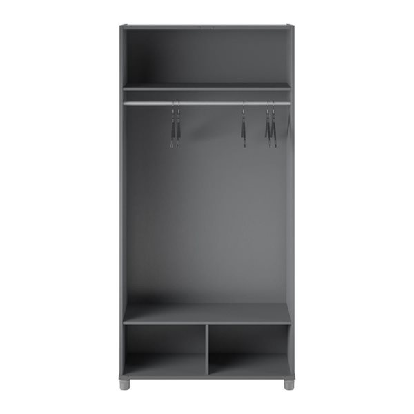 Systembuild Evolution Camberly 54-in Wood Composite Freestanding Storage  Cabinet in Graphite Grey 8520335COM