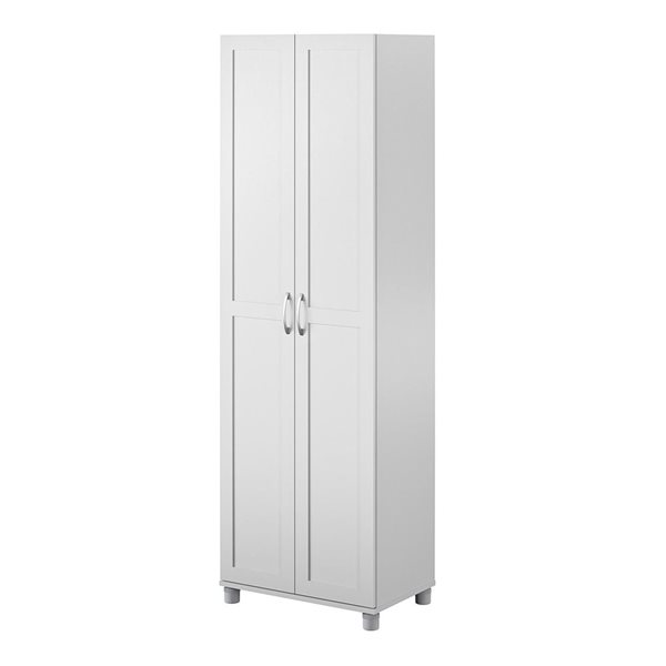 Systembuild Evolution Lory 24-in Wood Composite Freestanding Storage Cabinet in Grey