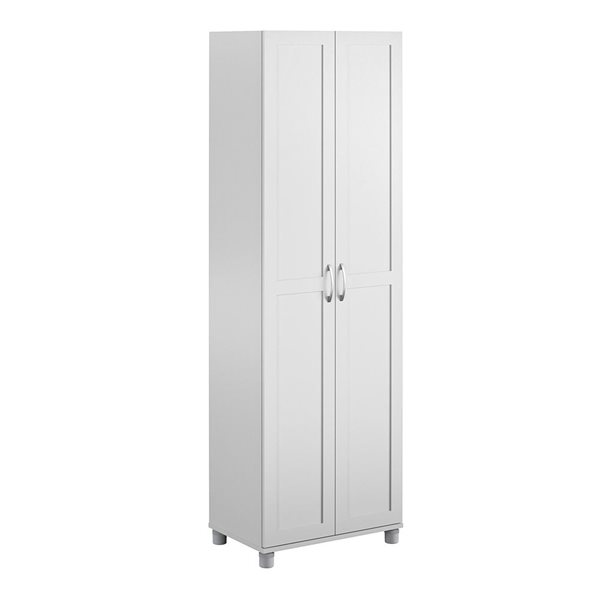 Systembuild Evolution Lory 24-in Wood Composite Freestanding Storage Cabinet in Grey