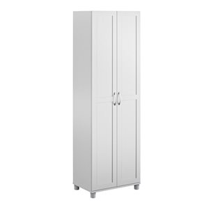 Systembuild Evolution Lory 24-in Wood Composite Freestanding Storage Cabinet in Grey