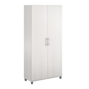 Systembuild Evolution Camberly 36-in Wood Composite Freestanding Storage Cabinet in Ivory Oak