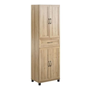 Systembuild Evolution Lory 24-in Wood Composite Freestanding Storage Cabinet in Natural