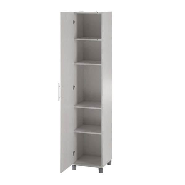 Systembuild Evolution Camberly 54-in Wood Composite Freestanding Storage Cabinet in Ivory Oak