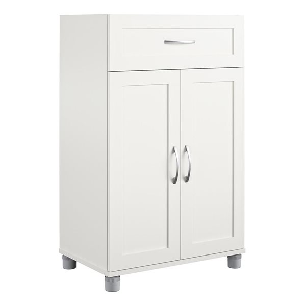 Ameriwood Home Lory 24-in Wood Composite Freestanding Storage Cabinet in White