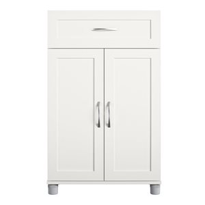 Ameriwood Home Lory 24-in Wood Composite Freestanding Storage Cabinet in White