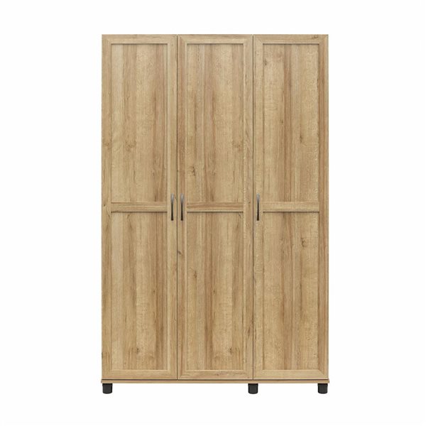 Systembuild Evolution Lory 48-in Wood Composite Freestanding Utility Storage Cabinet in Natural