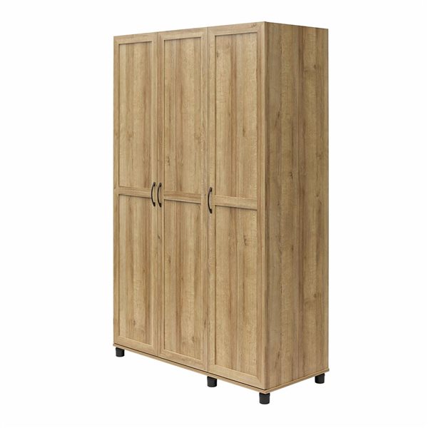 Systembuild Evolution Lory 48-in Wood Composite Freestanding Utility Storage Cabinet in Natural