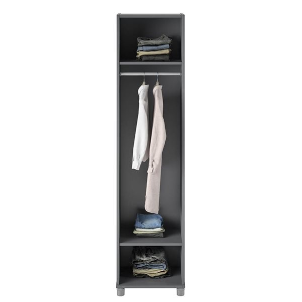 Ameriwood Home Camberly 18-in Wood Composite Freestanding Storage Cabinet in Graphite Grey