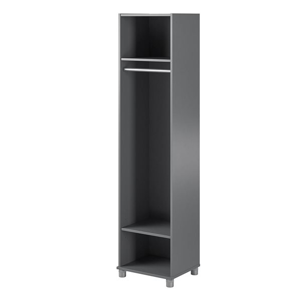 Ameriwood Home Camberly 18-in Wood Composite Freestanding Storage Cabinet in Graphite Grey