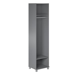 Armoire de rangement autoportante 18 po Camberly en bois d'ingénierie par Ameriwood Home, gris graphite