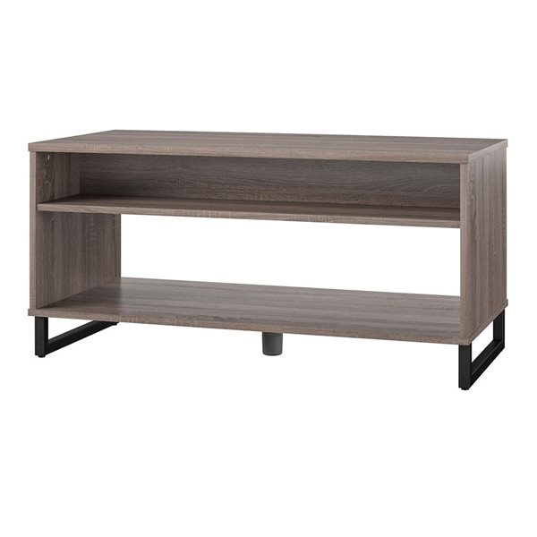 Ameriwood Home Distressed Grey Oak Wood Coffee Table