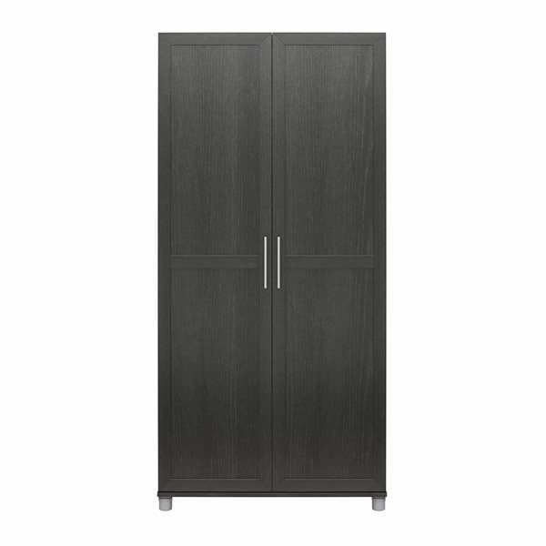 Systembuild Evolution Camberly 36-in Wood Composite Freestanding Storage Cabinet in Black Oak