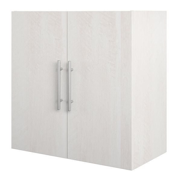 Systembuild Evolution Camberly 54-in Wood Composite Wall-mount Storage Cabinet in Ivory Oak