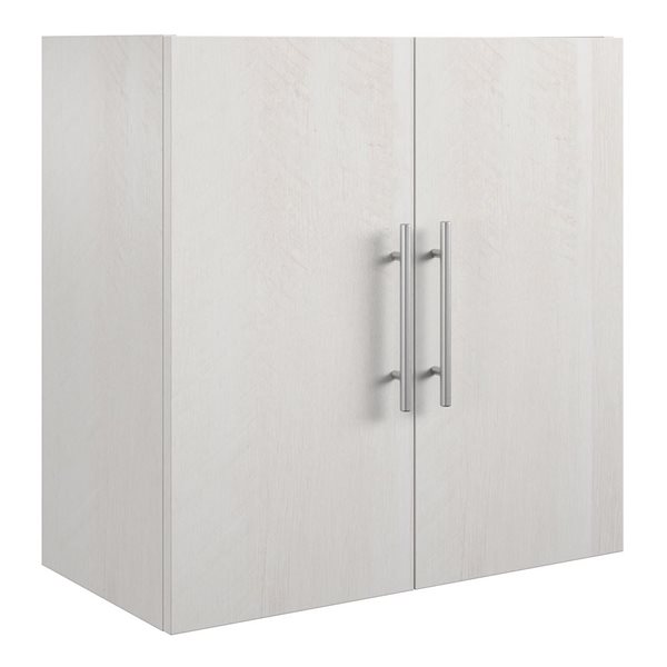 Systembuild Evolution Camberly 54-in Wood Composite Wall-mount Storage Cabinet in Ivory Oak