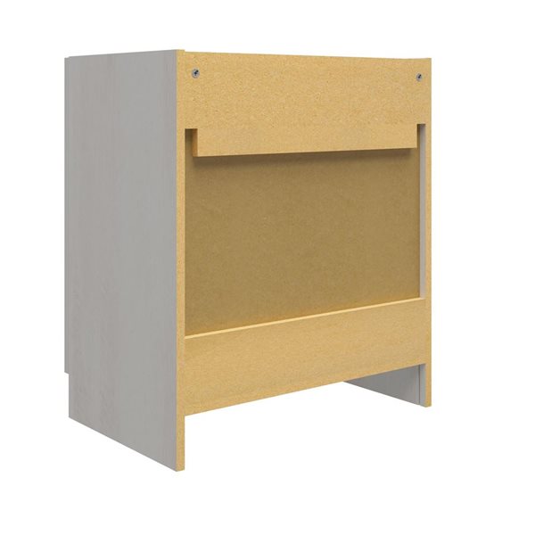 Systembuild Evolution Camberly 24-in Wood Composite Wall-mount Storage Cabinet in Ivory Oak