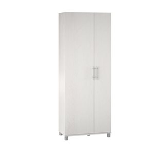 Systembuild Evolution Camberly 54-in 2-Door Freestanding Storage Cabinet in Ivory Oak