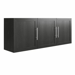 Systembuild Evolution Camberly 24-in 3-Door Wall-mount Storage Cabinet in Black Oak