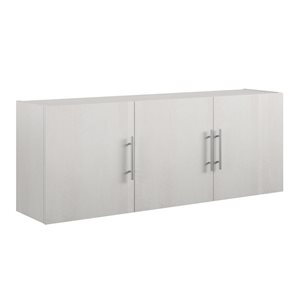 Systembuild Evolution Camberly 54-in Wood Composite Wall-mount Storage Cabinet in Ivory Oak