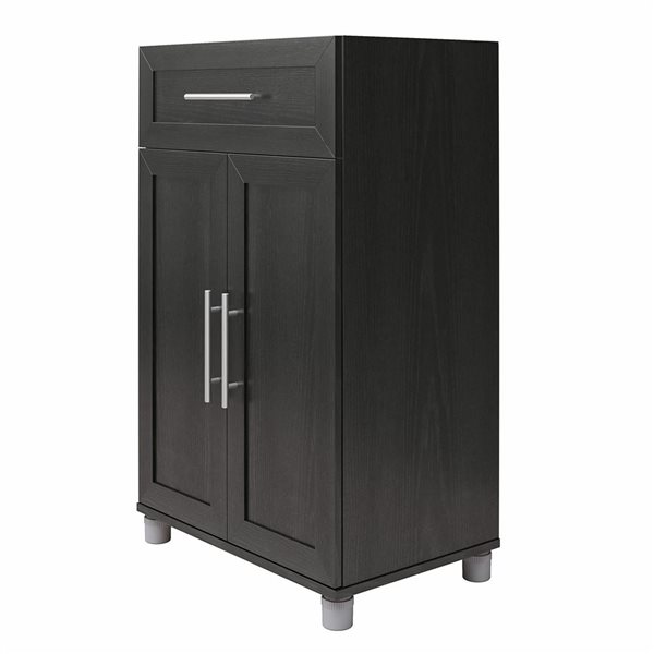 Systembuild Evolution Camberly 29-in Wood Composite Freestanding Storage Cabinet in Graphite Grey