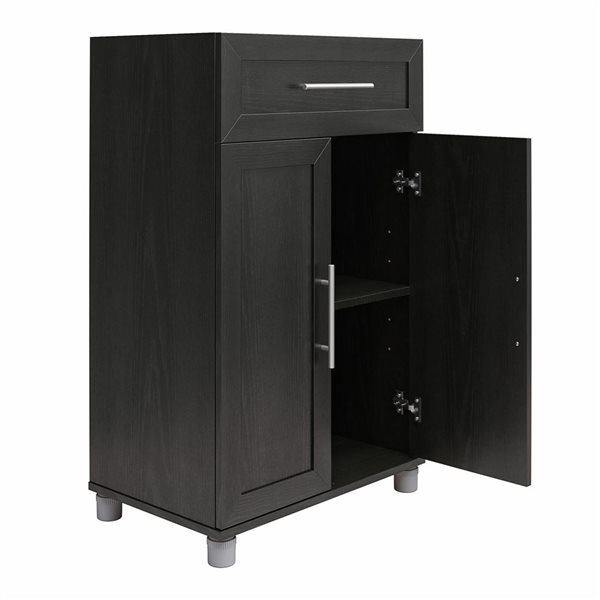 SystemBuild Camberly 24 Utility Storage Cabinet in Graphite Gray