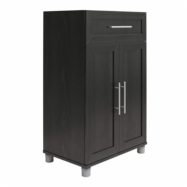 Systembuild Evolution Camberly 29-in Wood Composite Freestanding Storage Cabinet in Graphite Grey