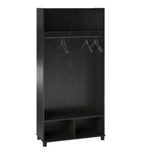 Systembuild Evolution Camberly 24-in Wood Composite Freestanding Storage Cabinet in Black Oak