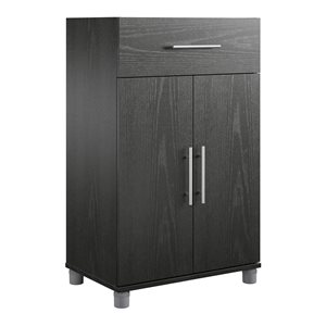 Systembuild Evolution Camberly 29-in Wood Composite Freestanding Storage Cabinet in Black Oak