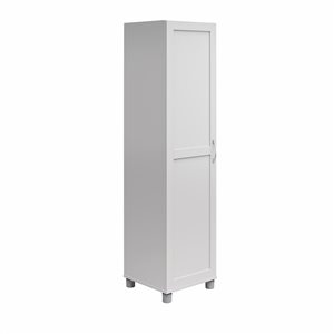 Systembuild Evolution Lory 16-in Wood Composite Freestanding Utility Storage Cabinet in Grey