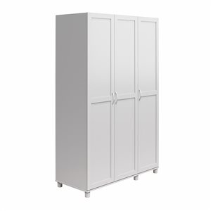 Systembuild Evolution Lory 48-in Wood Composite Freestanding Utility Storage Cabinet in Grey
