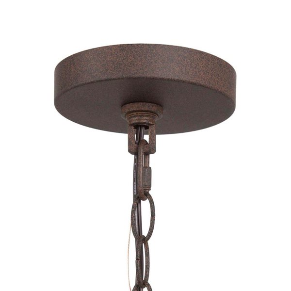 LNC 3-Light Wood and Bronze Farmhouse Chandelier