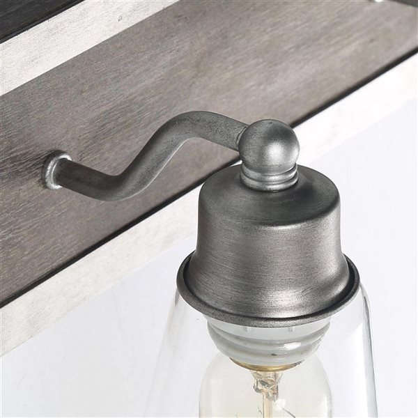 LNC Sabrina 2-Light Aluminum Farmhouse Vanity Light