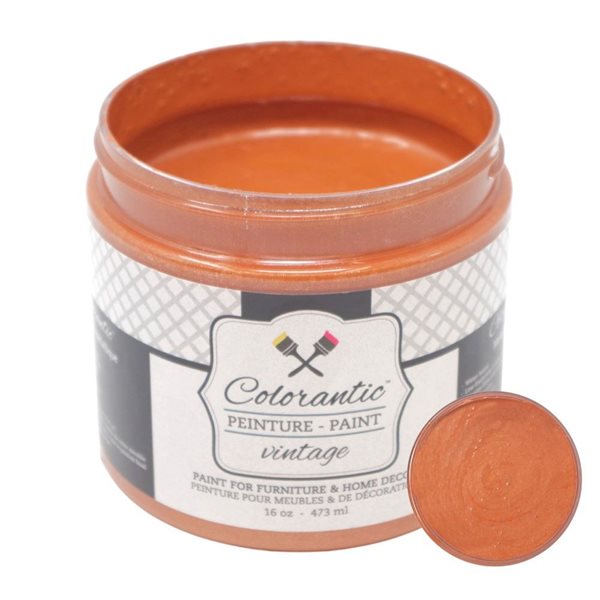 Peinture métallique Cuivre Colorantic, 8 oz