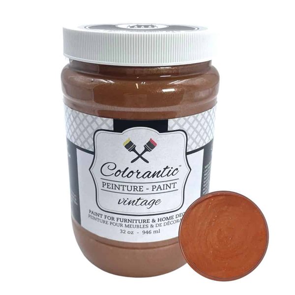 Peinture métallique Cuivre Colorantic, 32 oz