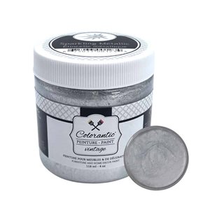 Peinture métallique Étincelle argent Colorantic, 4 oz