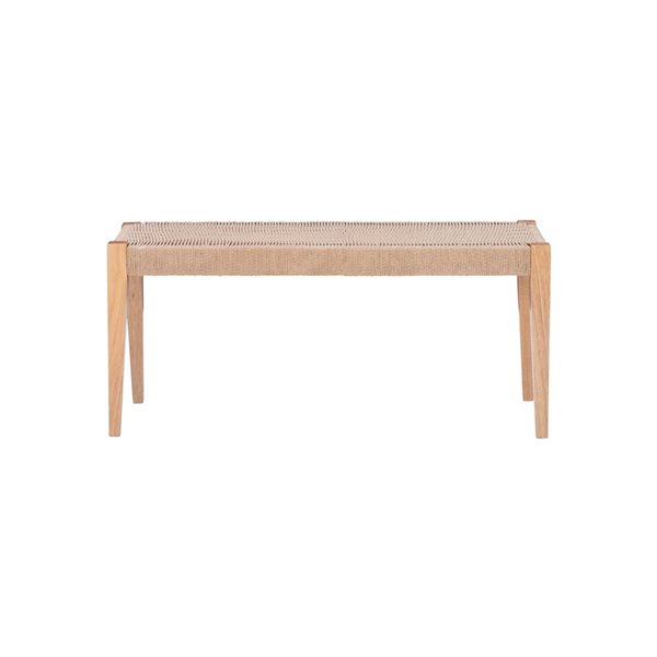 Linon Home Décor Cecina Natural Rectangular Dining Bench