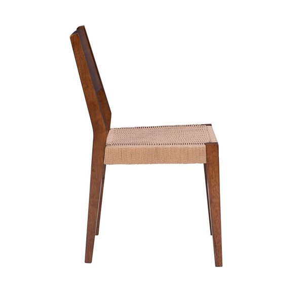 Linon Home Décor Set of 2 Cecina Transitional Side Chair  - Natural Wood