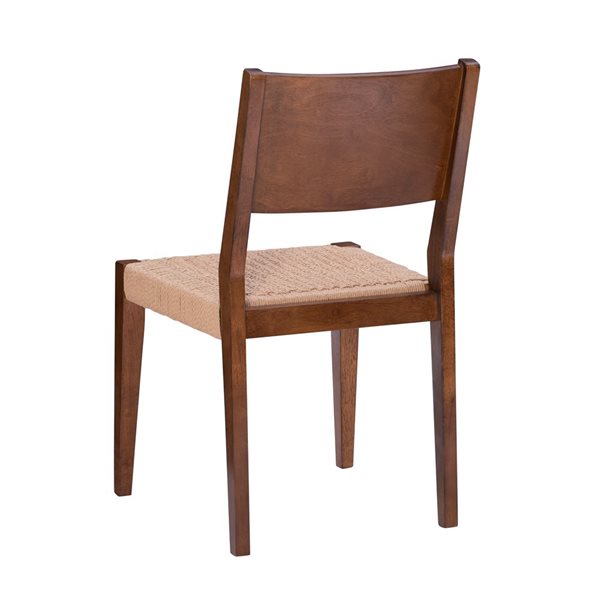 Linon Home Décor Set of 2 Cecina Transitional Side Chair  - Natural Wood