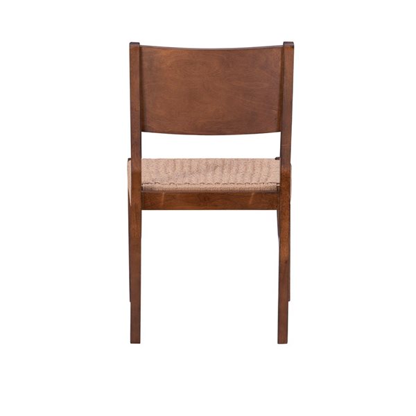 Linon Home Décor Set of 2 Cecina Transitional Side Chair  - Natural Wood