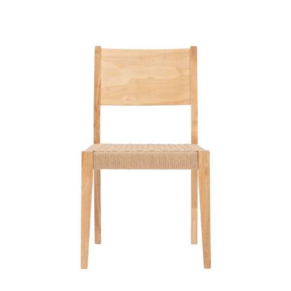 Linon Home Décor Set of 2 Cecina Transitional Side Chair  - Natural Wood