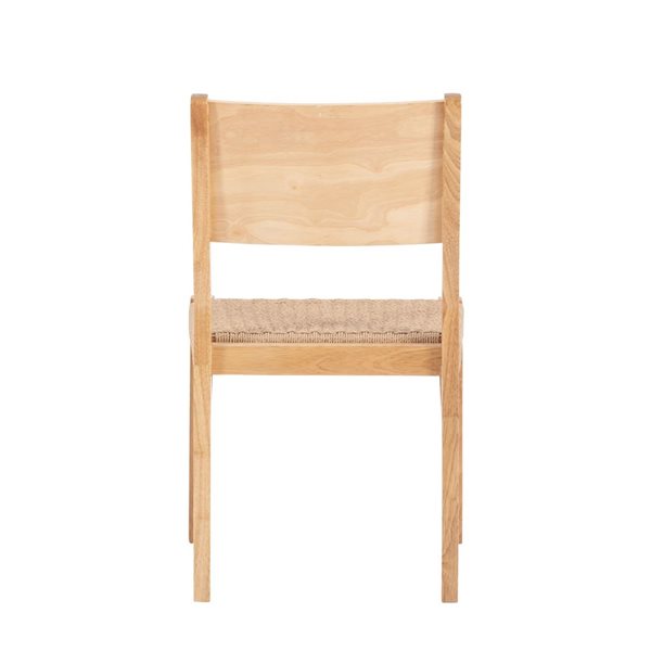 Linon Home Décor Set of 2 Cecina Transitional Side Chair  - Natural Wood