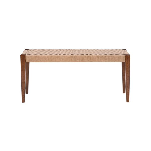 Linon Home Décor Cecina Natural Rectangular Dining Bench