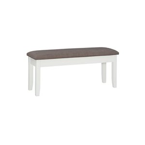 Linon Home Décor Jericho Taupe Rectangular Dining Bench