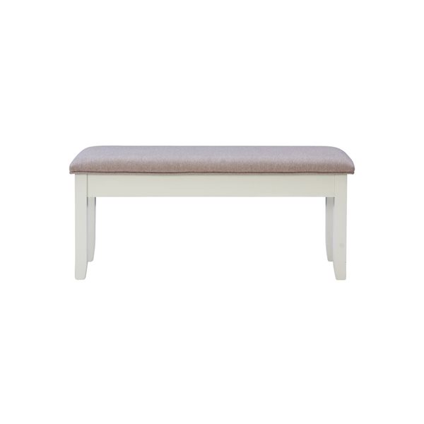 Linon Home Décor Jericho Grey Rectangular Dining Bench