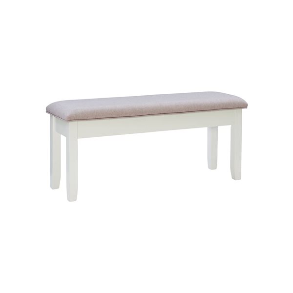 Linon Home Décor Jericho Grey Rectangular Dining Bench