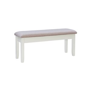 Linon Home Décor Jericho Grey Rectangular Dining Bench