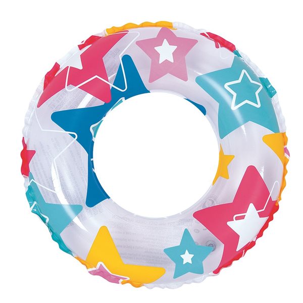 Pool Central 24-in Inflatable Muticolour Stars Swimming Pool Ring Float 32041047
