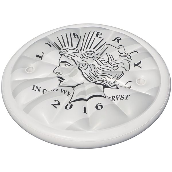 Swim Central 60-in Inflatable White and Black Swimming Pool Floating Raft